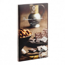 Продуктови Категории Шоколади Laurence Черен шоколад (61% какао) с бадеми 85 гр. 